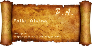 Palku Alvina névjegykártya